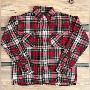 Vintage Jayson Tee Tee Town And Country Long Sleeve Pocketed Flannel Shirt 50’s